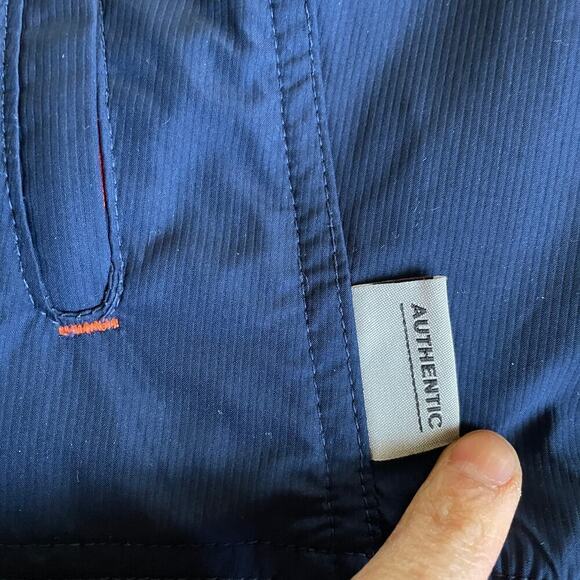 Vintage Illinois Fighting Illini Nike Fit Storm Windbreaker Jacket Large 90s - Picture 7 of 15